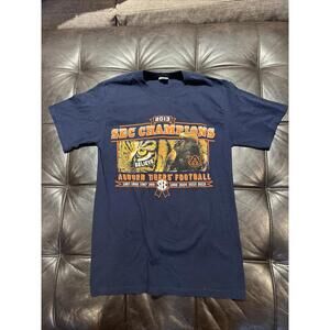 Auburn Tigers Shirt Mens S Blue 2013 SEC Champions Short Sleeve Jerzees